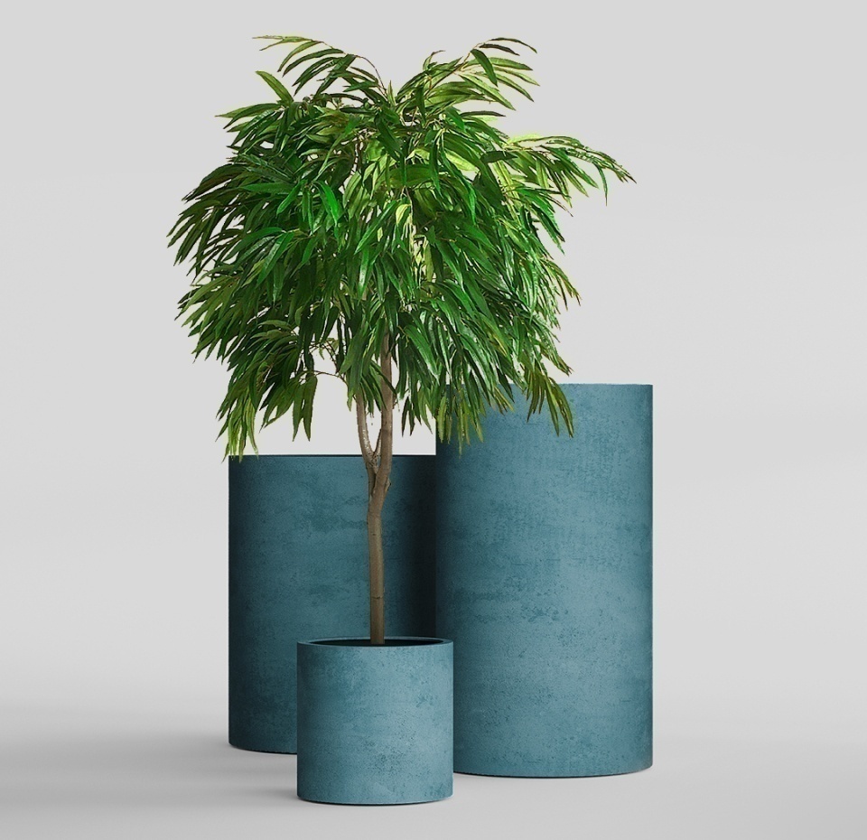 Кашпо CONCRETIKA CYLINDER MURENA D60H90