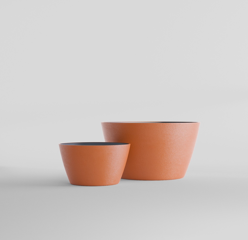 Кашпо CONCRETIKA BOWL CARROT D52H29