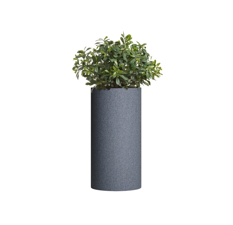 Кашпо CONCRETIKA TUBE M BASALT D40H80