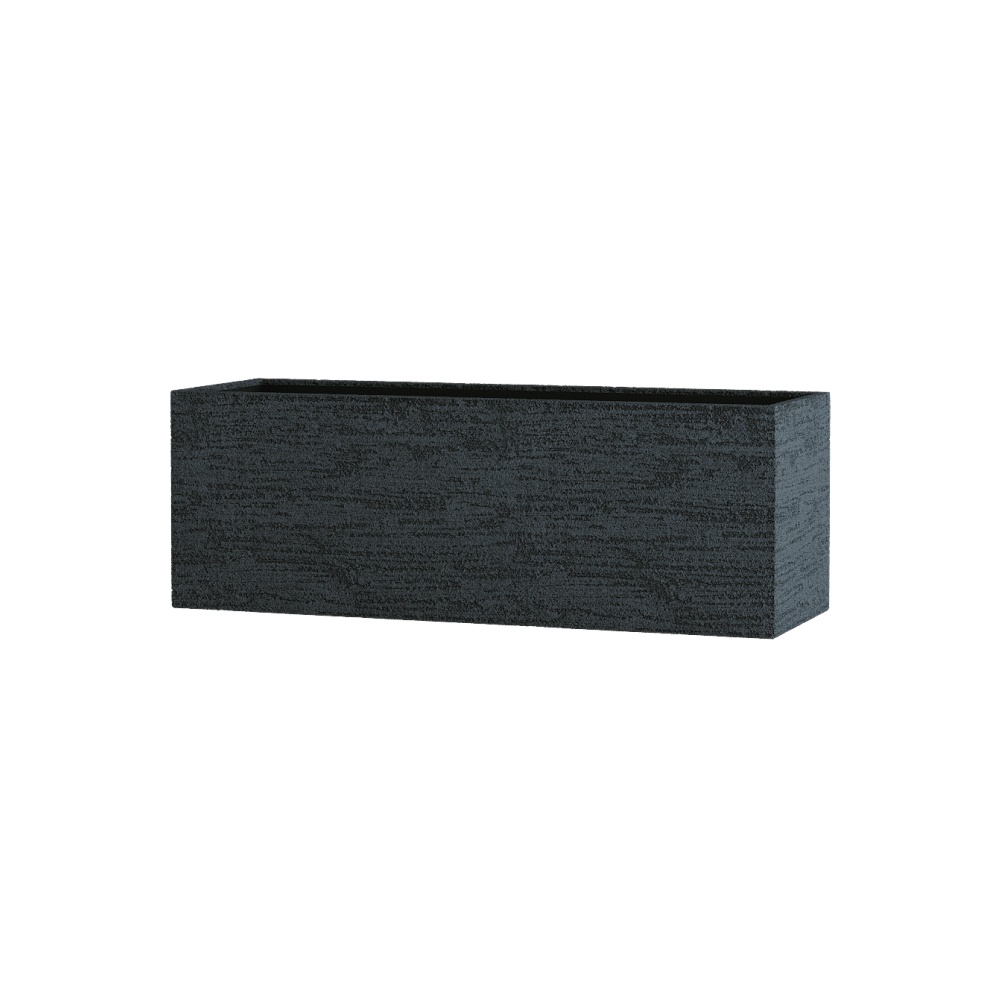 Кашпо CONCRETIKA BALCONY EROSIA BLACK 60x20x20