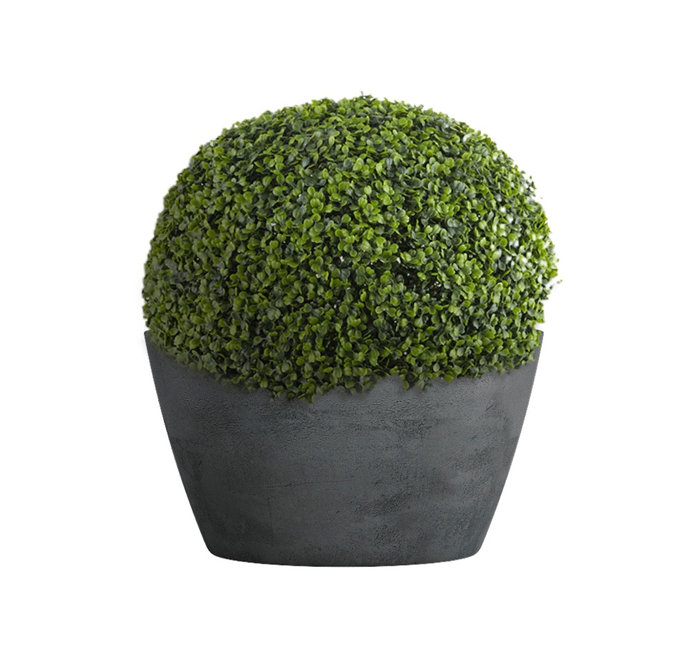 Кашпо CONCRETIKA BOWL SMOKEY BLUE D65H36