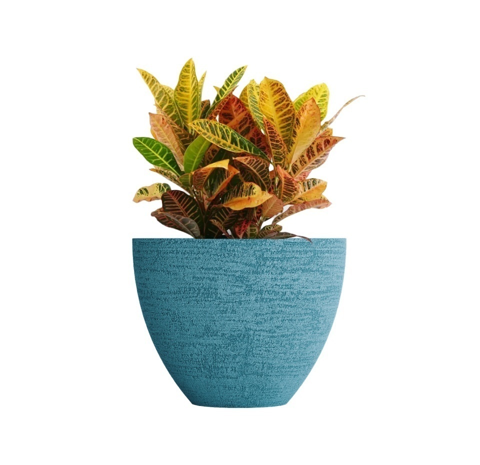 Кашпо CONCRETIKA UPON EROSIA BLUE D65H55