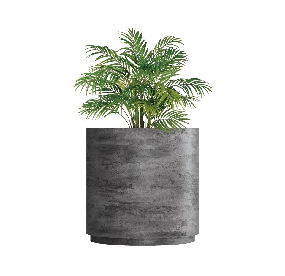 Кашпо CONCRETIKA CYLINDER XL CONCRETE GREY DARK D120H120