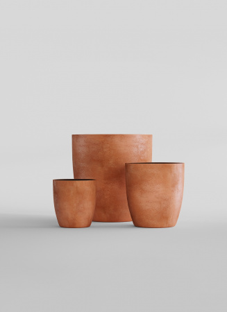 Кашпо CONCRETIKA VASE 3 RED CLAY D30H32