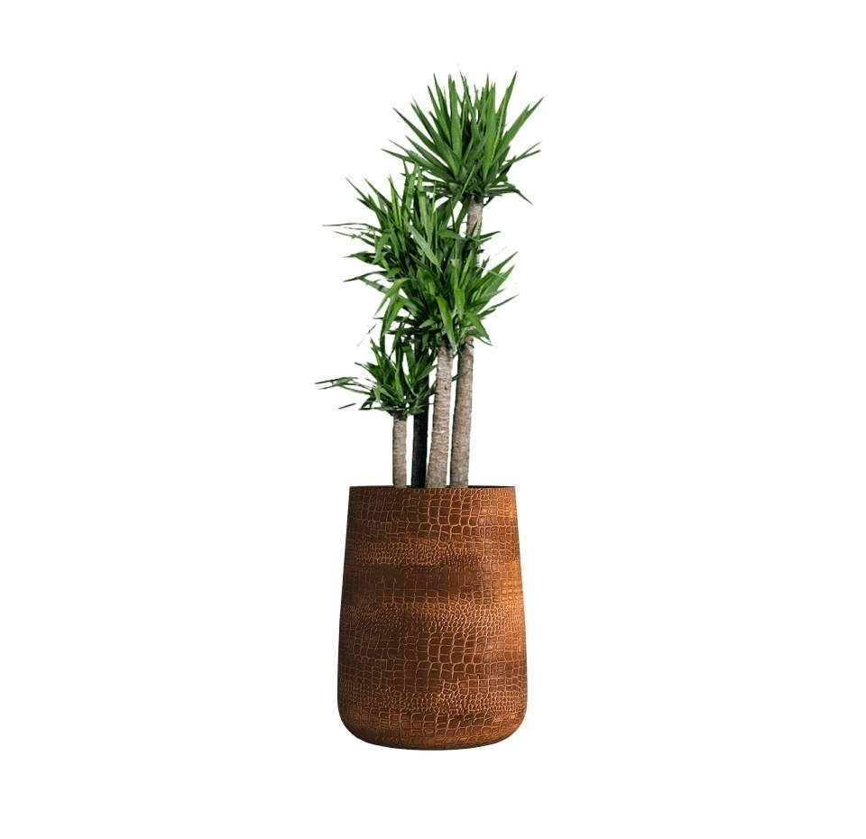 Кашпо CONCRETIKA CONE CAYMAN BROWN D38H60