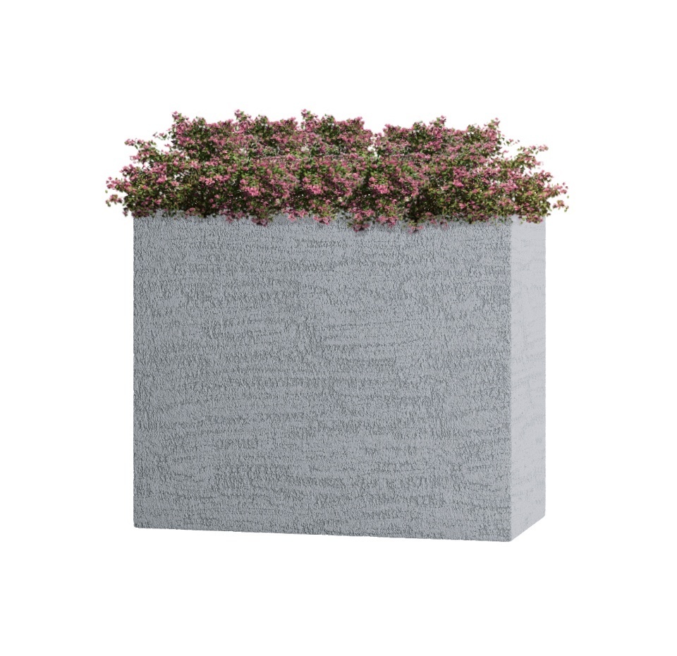 Кашпо CONCRETIKA DIVIDER EROSIA WHITE 60x30x50