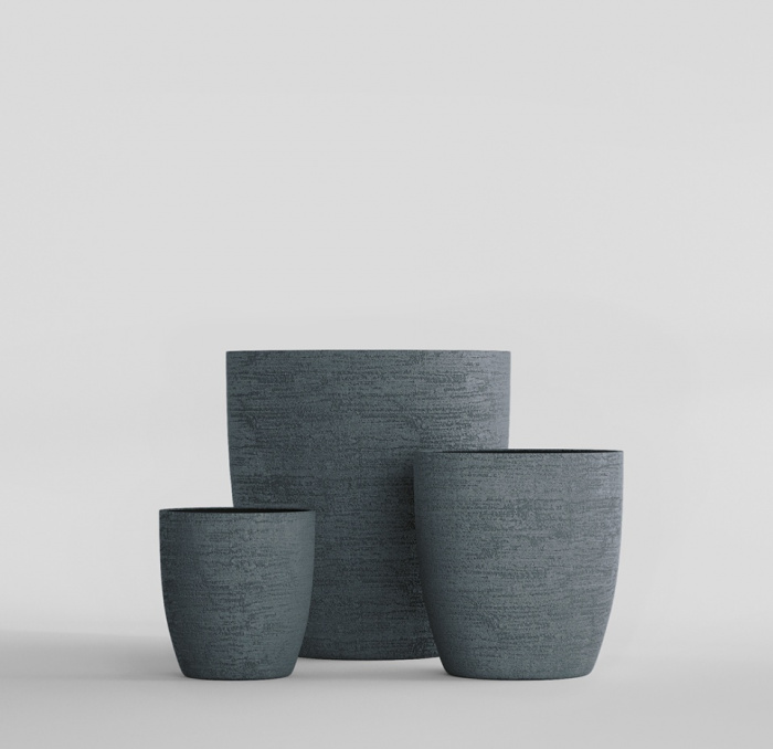 Кашпо CONCRETIKA VASE 3 EROSIA GREY D75H82
