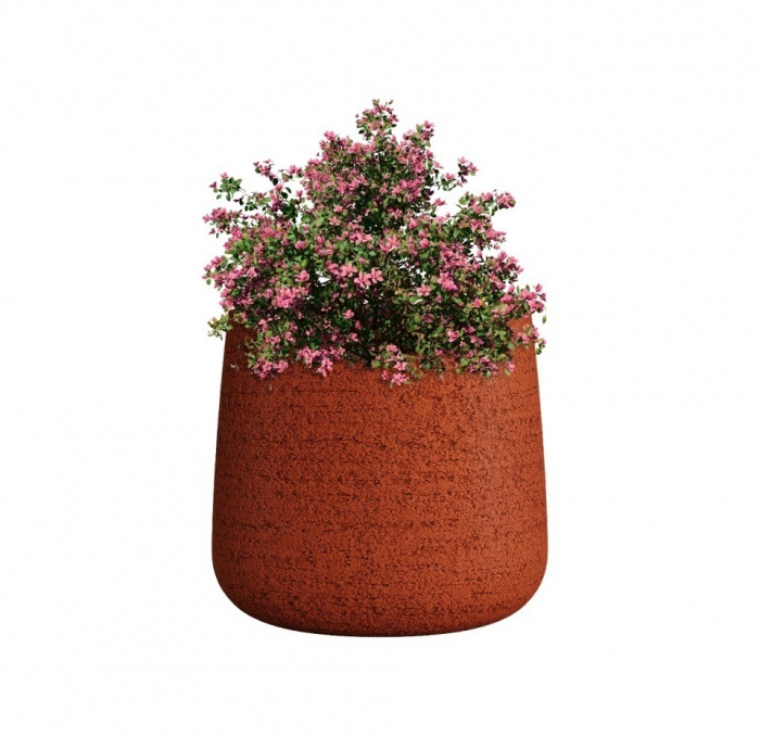 Кашпо CONCRETIKA CONE EROSIA CORAL D24H26
