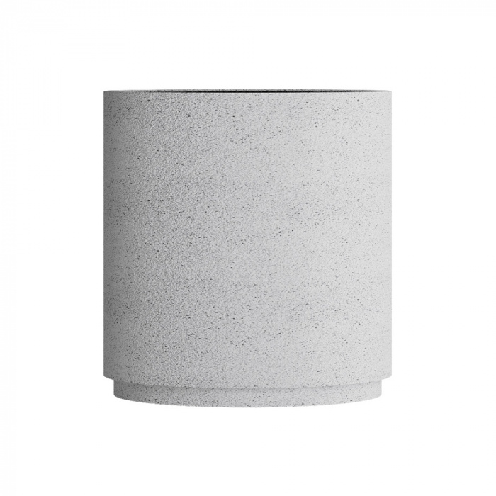 Кашпо CONCRETIKA CYLINDER XL EGG WHITE D100H105