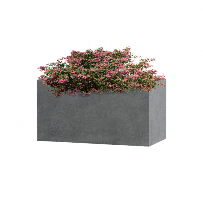 Кашпо CONCRETIKA BALCONY SMOKEY BLUE 40x20x20
