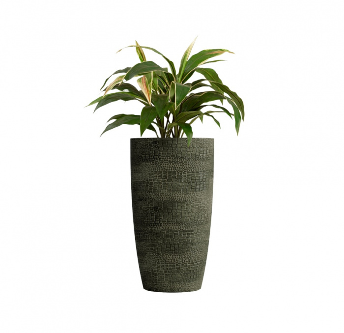 Кашпо CONCRETIKA CONUS CAYMAN GREEN D50H90
