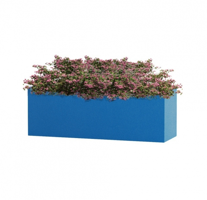 Кашпо CONCRETIKA BALCONY DARK BLUE 80x20x20