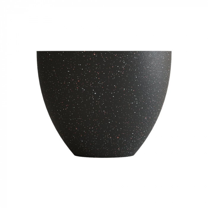 Кашпо CONCRETIKA UPON EGG BLACK D55H45