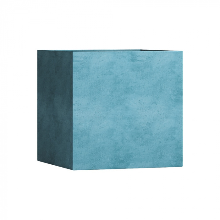 Кашпо CONCRETIKA CUBE BLUE SKY 100x100x100