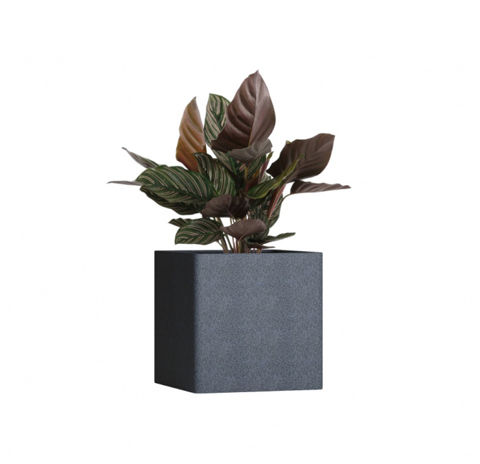 Кашпо CONCRETIKA QUADRO BASALT 50x50x50