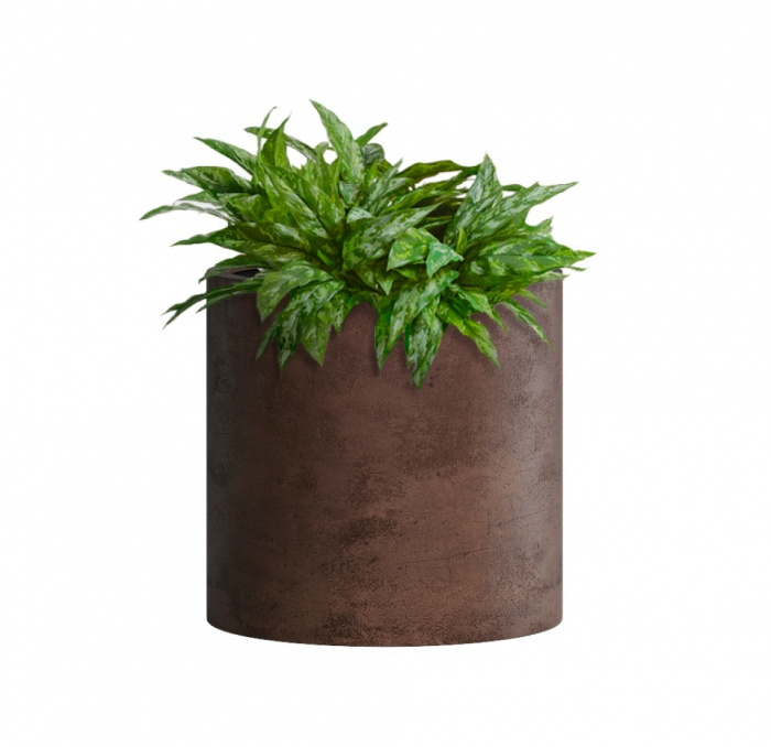 Кашпо CONCRETIKA CYLINDER COFFEE D25H25