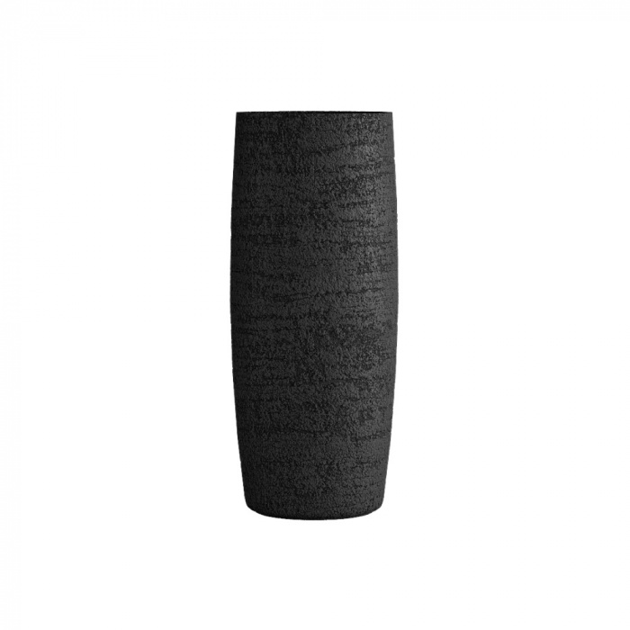 Кашпо CONCRETIKA CIGAR EROSIA BLACK D27H70