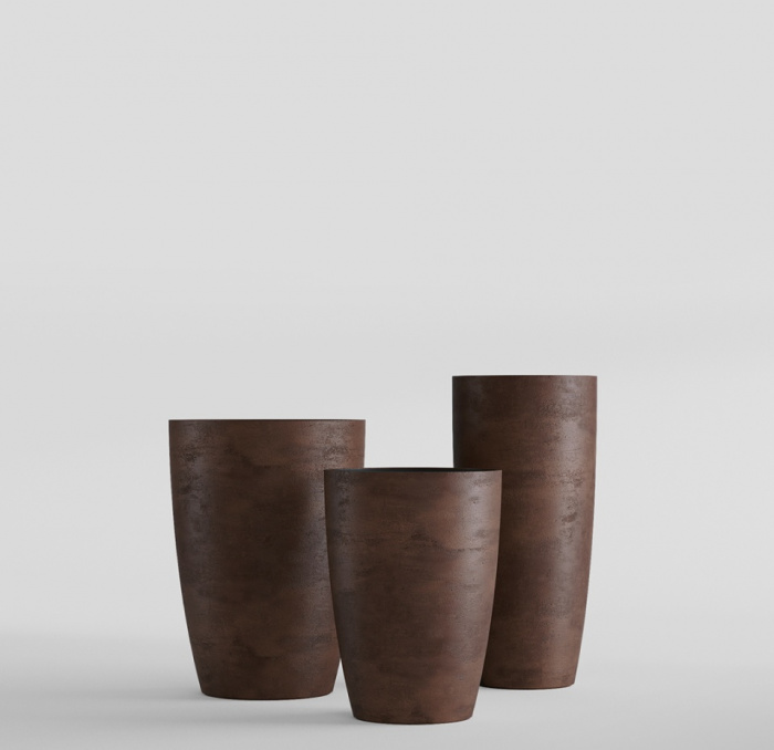 Кашпо CONCRETIKA CONUS COFFEE D48H60