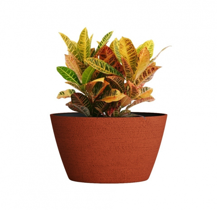 Кашпо CONCRETIKA BOWL EROSIA CORAL D80H45