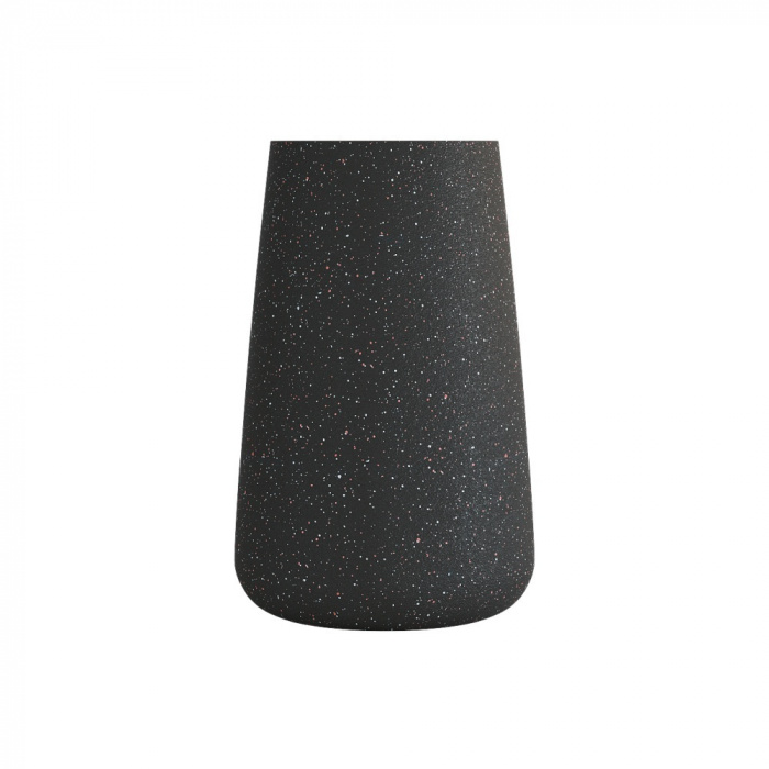 Кашпо CONCRETIKA CONE EGG BLACK D36H75