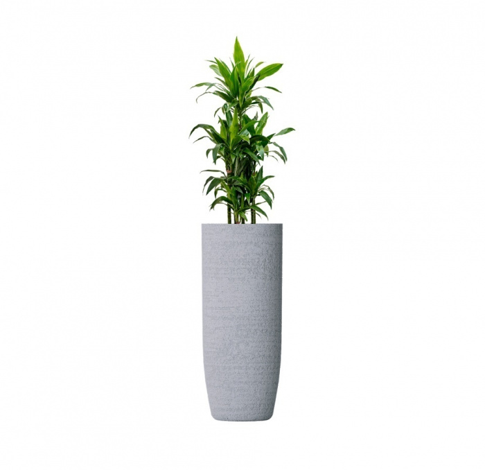 Кашпо CONCRETIKA YAR EROSIA WHITE D46H110