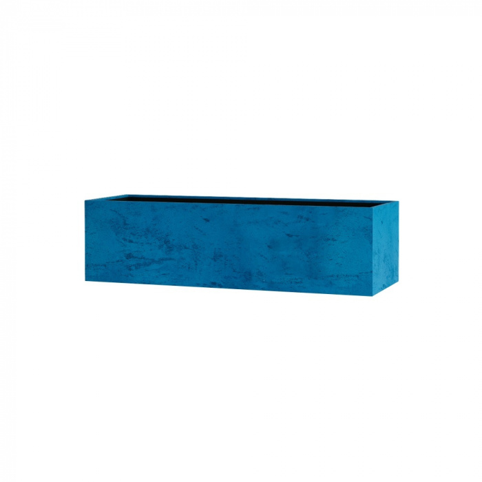 Кашпо CONCRETIKA BALCONY COBALT BLUE 80x20x20