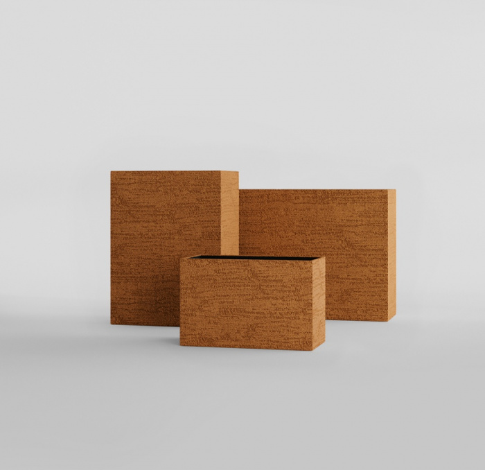 Кашпо CONCRETIKA DIVIDER EROSIA OCHRE 90x35x70