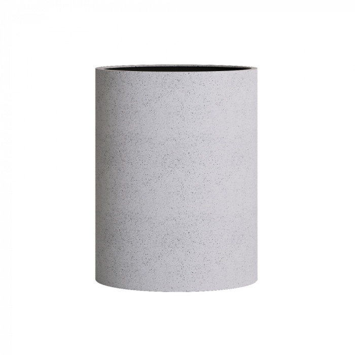 Кашпо CONCRETIKA CYLINDER EGG WHITE D50H65