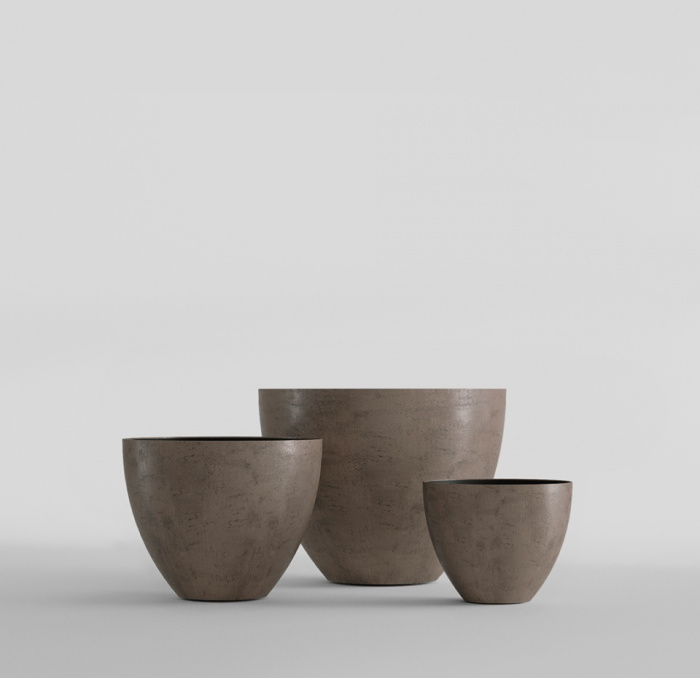 Кашпо CONCRETIKA UPON SMOKEY GREY D85H75