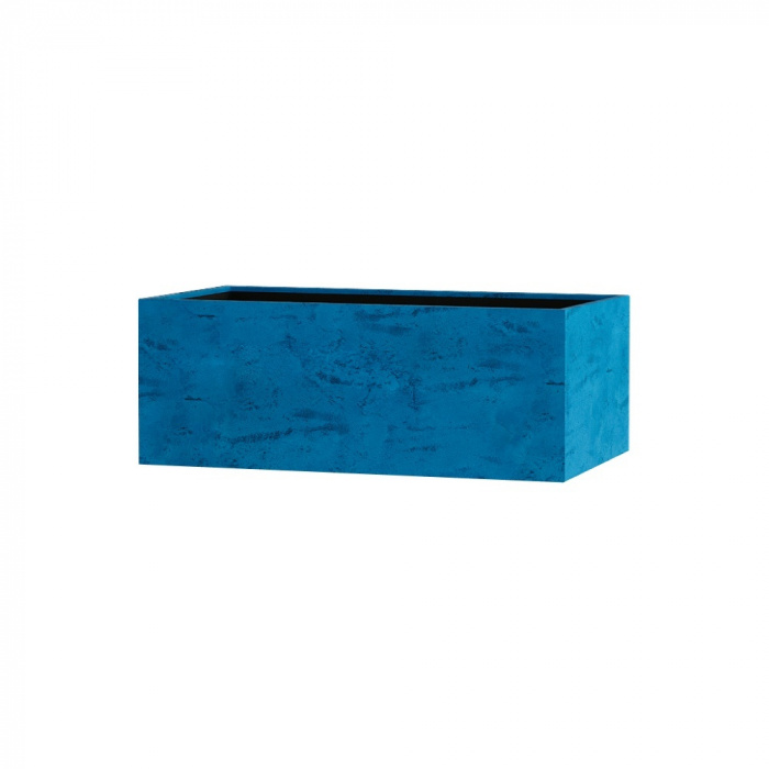 Кашпо CONCRETIKA BALCONY COBALT BLUE 40x20x15