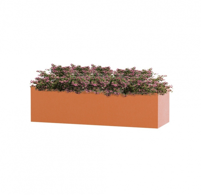 Кашпо CONCRETIKA BALCONY CARROT 80x20x20