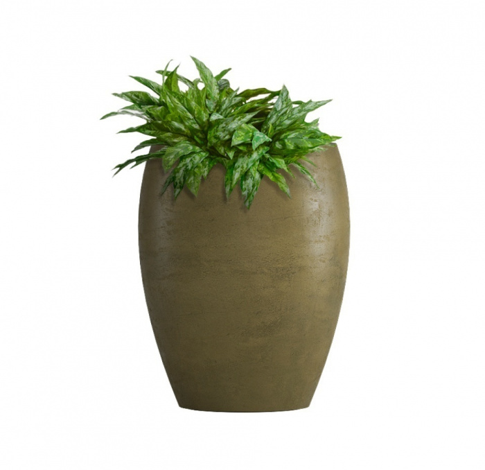 Кашпо CONCRETIKA OVAL AVOCADO D30H41