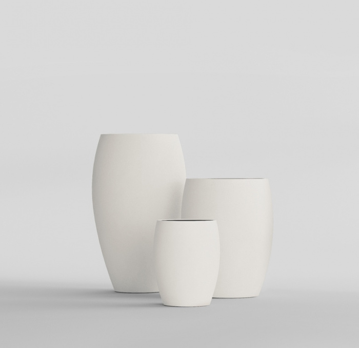 Кашпо CONCRETIKA OVAL SANTORINI D30H41