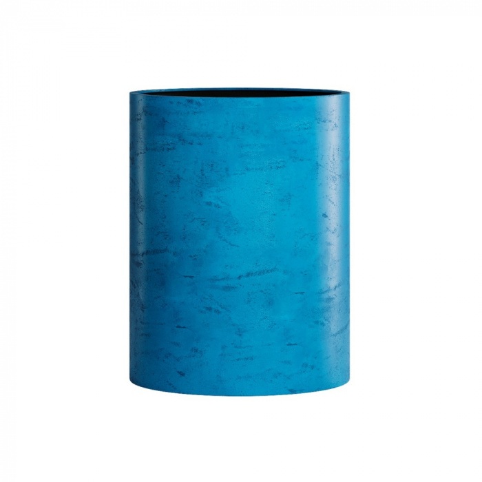 Кашпо CONCRETIKA CYLINDER COBALT BLUE D50H65