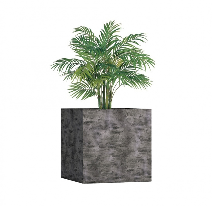 Кашпо CONCRETIKA CUBE CONCRETE GREY DARK 90x90x90
