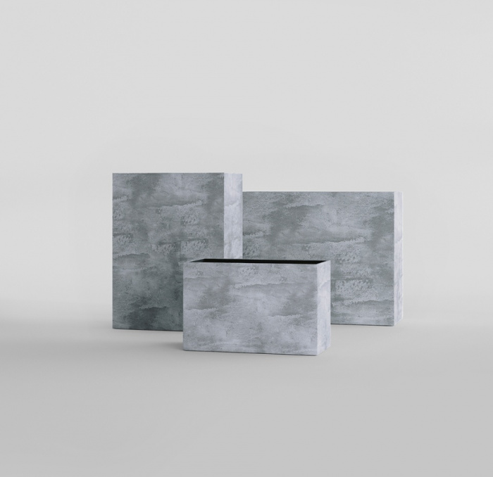 Кашпо CONCRETIKA DIVIDER CONCRETE GREY LIGHT 60x30x50