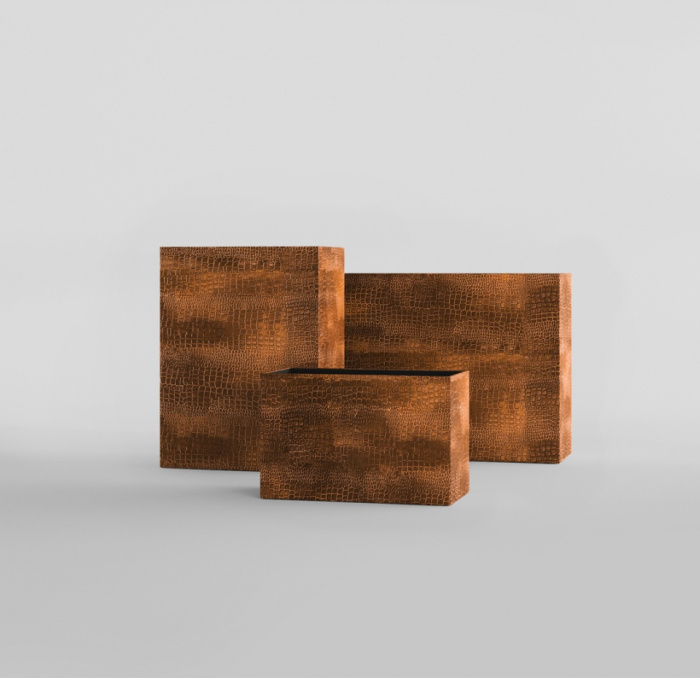 Кашпо CONCRETIKA DIVIDER CAYMAN BROWN 80x30x50