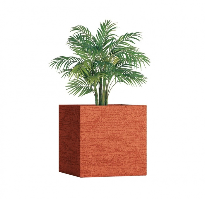 Кашпо CONCRETIKA CUBE EROSIA CORAL 90x90x90