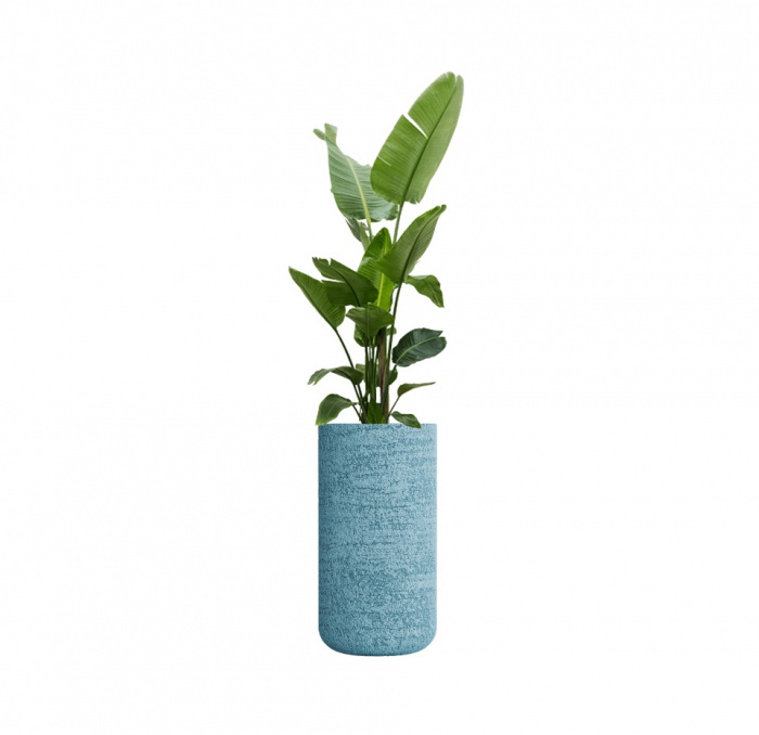 Кашпо CONCRETIKA TOPPER EROSIA BLUE D40H90