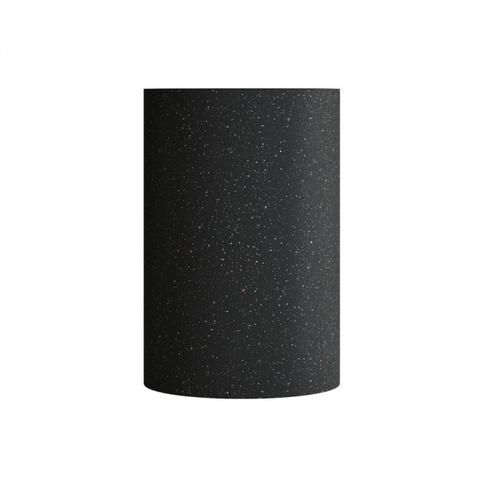 Кашпо CONCRETIKA CYLINDER EGG BLACK D60H90