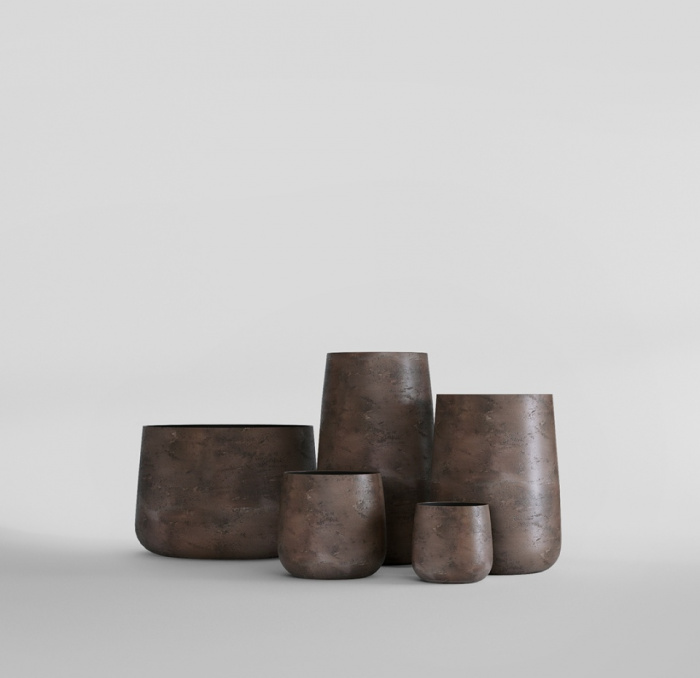 Кашпо CONCRETIKA CONE TAUPE CONCRETE D38H41