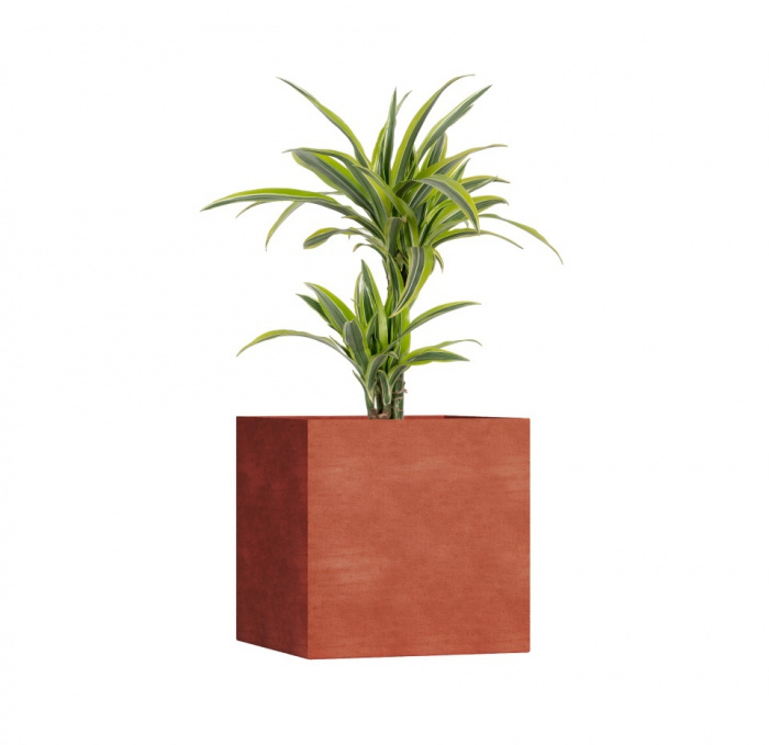 Кашпо CONCRETIKA CUBE CANDY 80x80x80