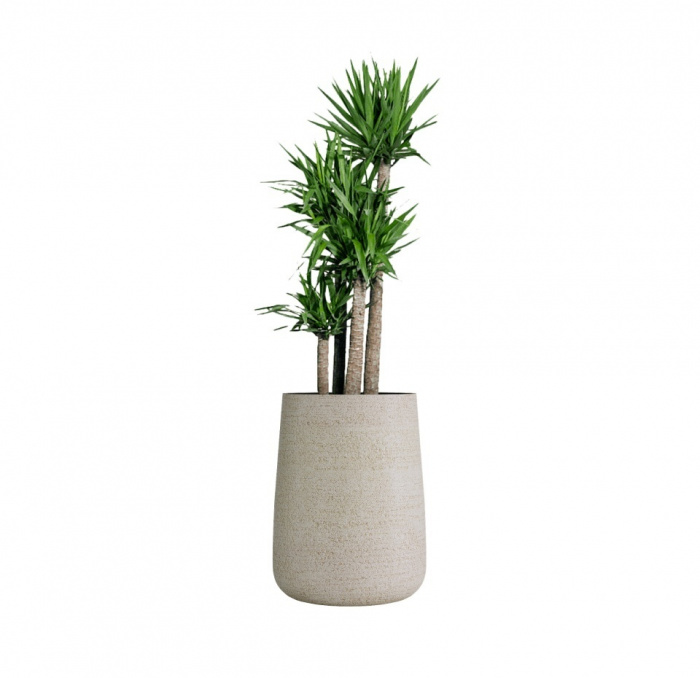Кашпо CONCRETIKA CONE EROSIA YELLOW D38H60