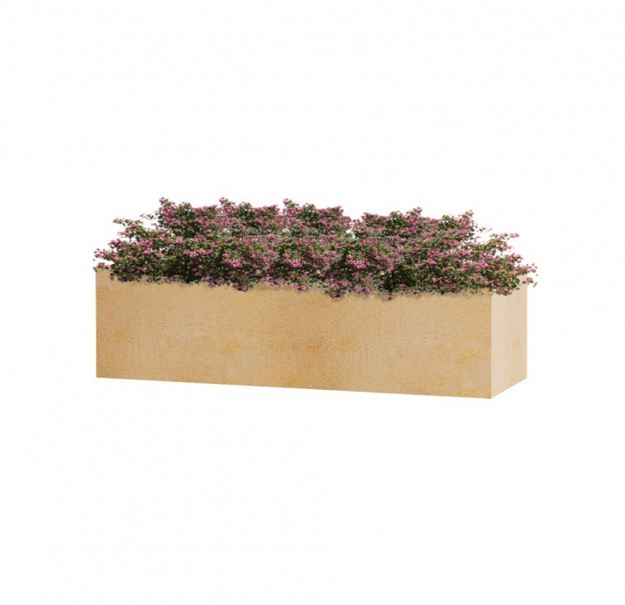 Кашпо CONCRETIKA BALCONY LEMON 80x20x20