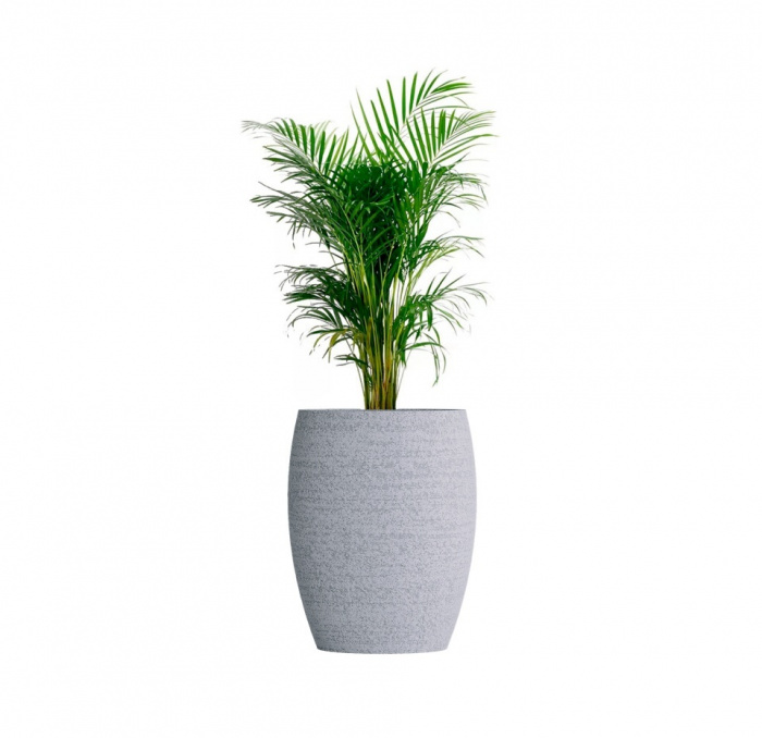 Кашпо CONCRETIKA OVAL EROSIA WHITE D60H88