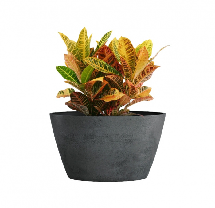 Кашпо CONCRETIKA BOWL SMOKEY BLUE D80H45
