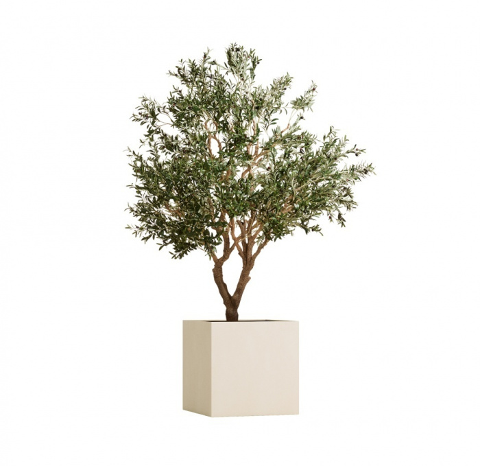 Кашпо CONCRETIKA CUBE SAHARA 50x50x50