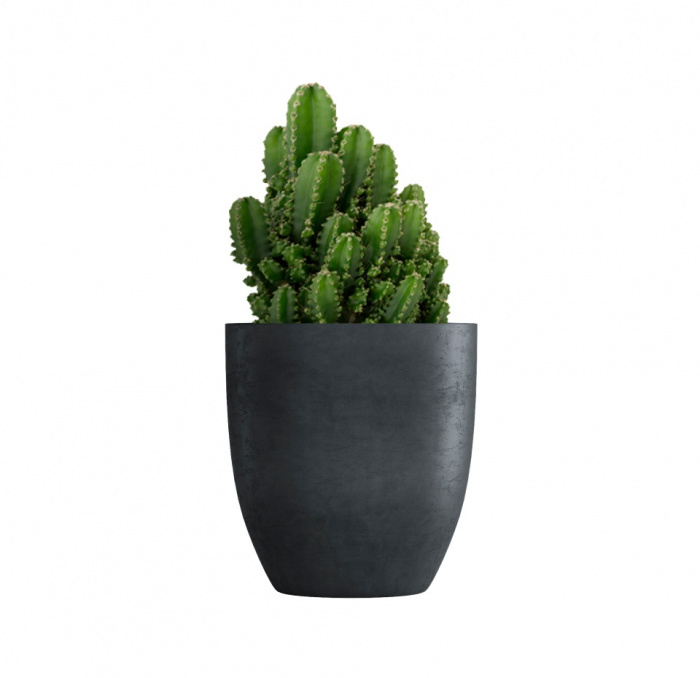 Кашпо CONCRETIKA VASE 3 ANTHRACITE D50H55