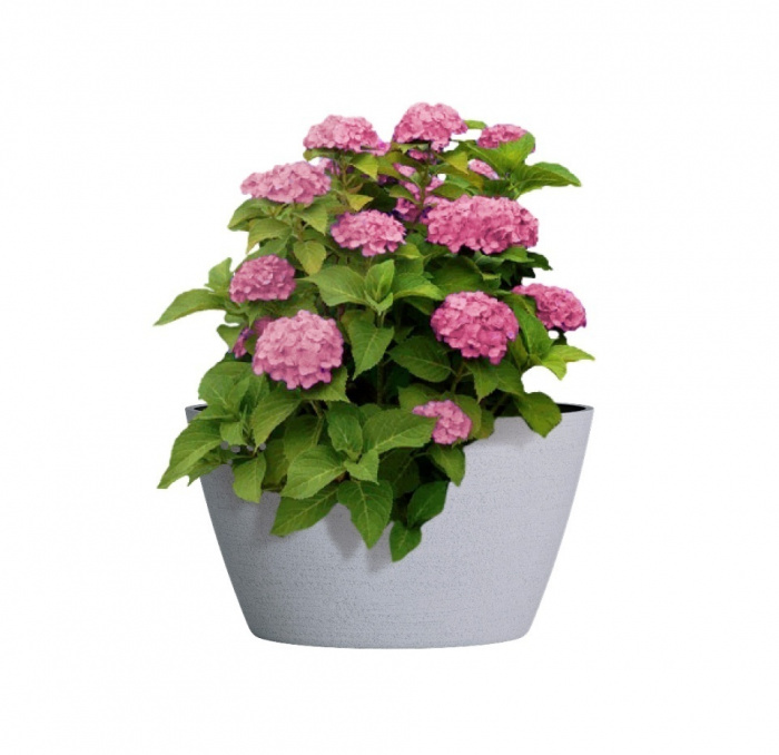 Кашпо CONCRETIKA BOWL EROSIA WHITE D52H29