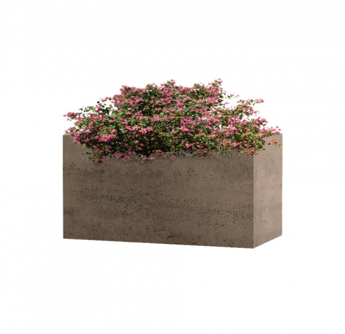 Кашпо CONCRETIKA BALCONY SMOKEY GREY 40x20x20